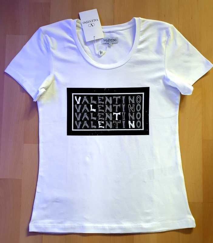 Valentino t-shirt bluzka roz L nowa z metką