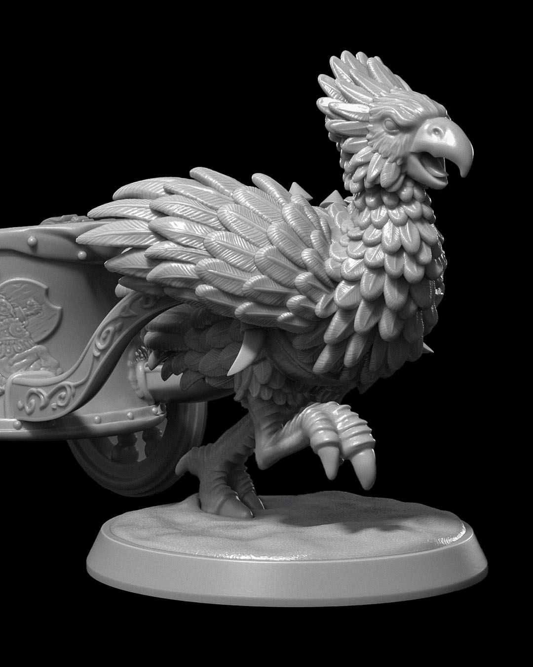 Rydwan wojenny figurka 32mm 14K zgodna z DnD RPG Pathfinder Warhamm.