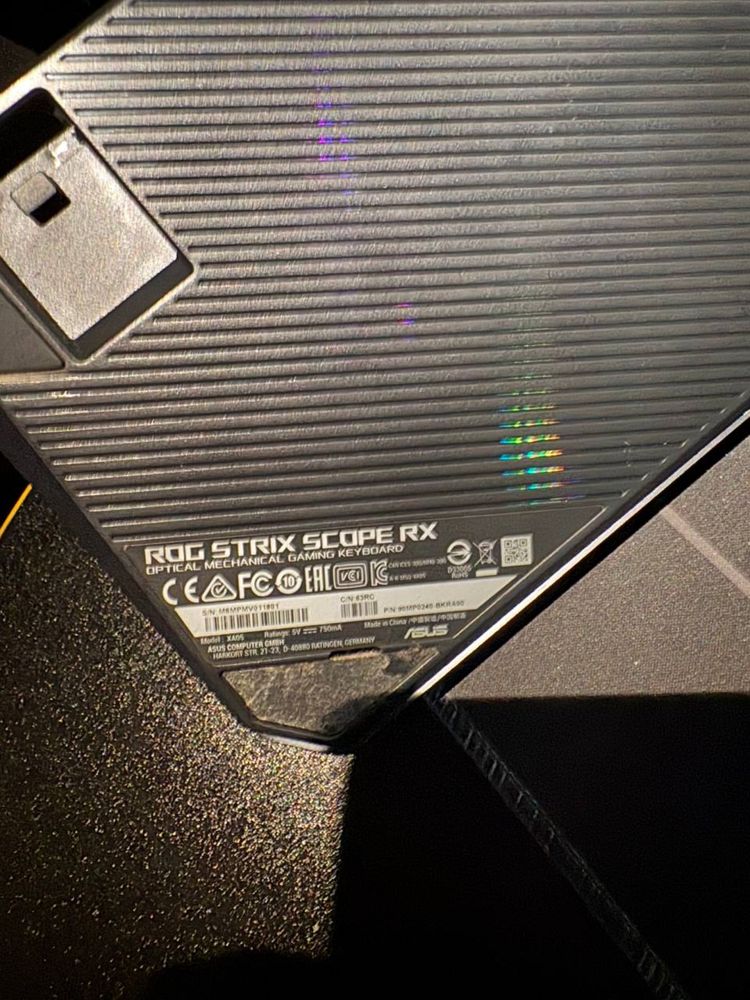 Поодам Клавиатуру Rog strix scope rx