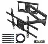 Uchwyt ścienny BONTEC 32–70" | Obrotowy, uchylny, ramię 850 mm + HDMI
