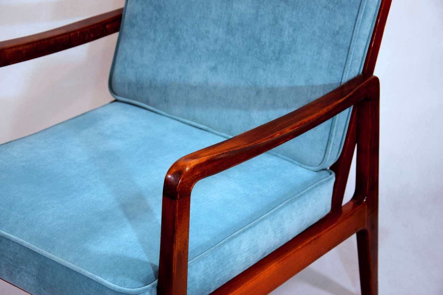fotel prl po renowacji vintage