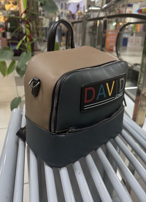 Сумка-рюкзак David Jones green- camel