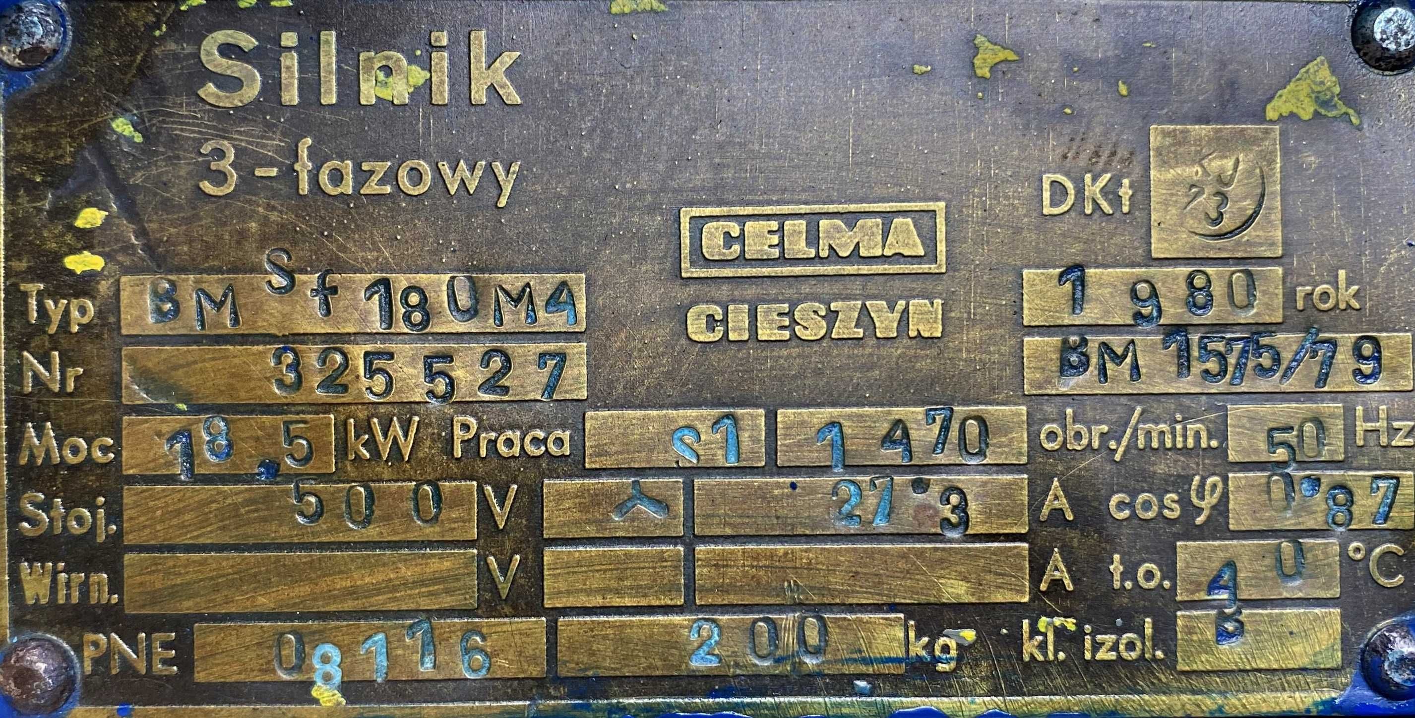 silnik elektryczny 18,5kW 1470obr. CELMA Ex 500V