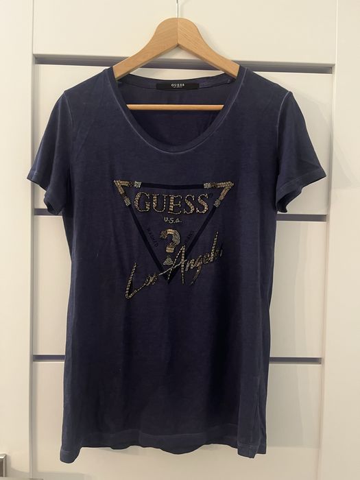 Guess bluzka t-shirt roz. L