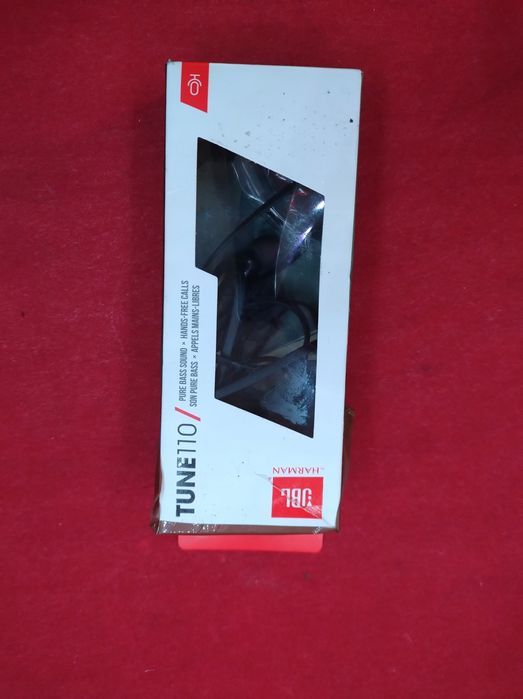 słuchawki jbl tune 110 dokanałowe mini jack 3.5mm przewodowe czarne