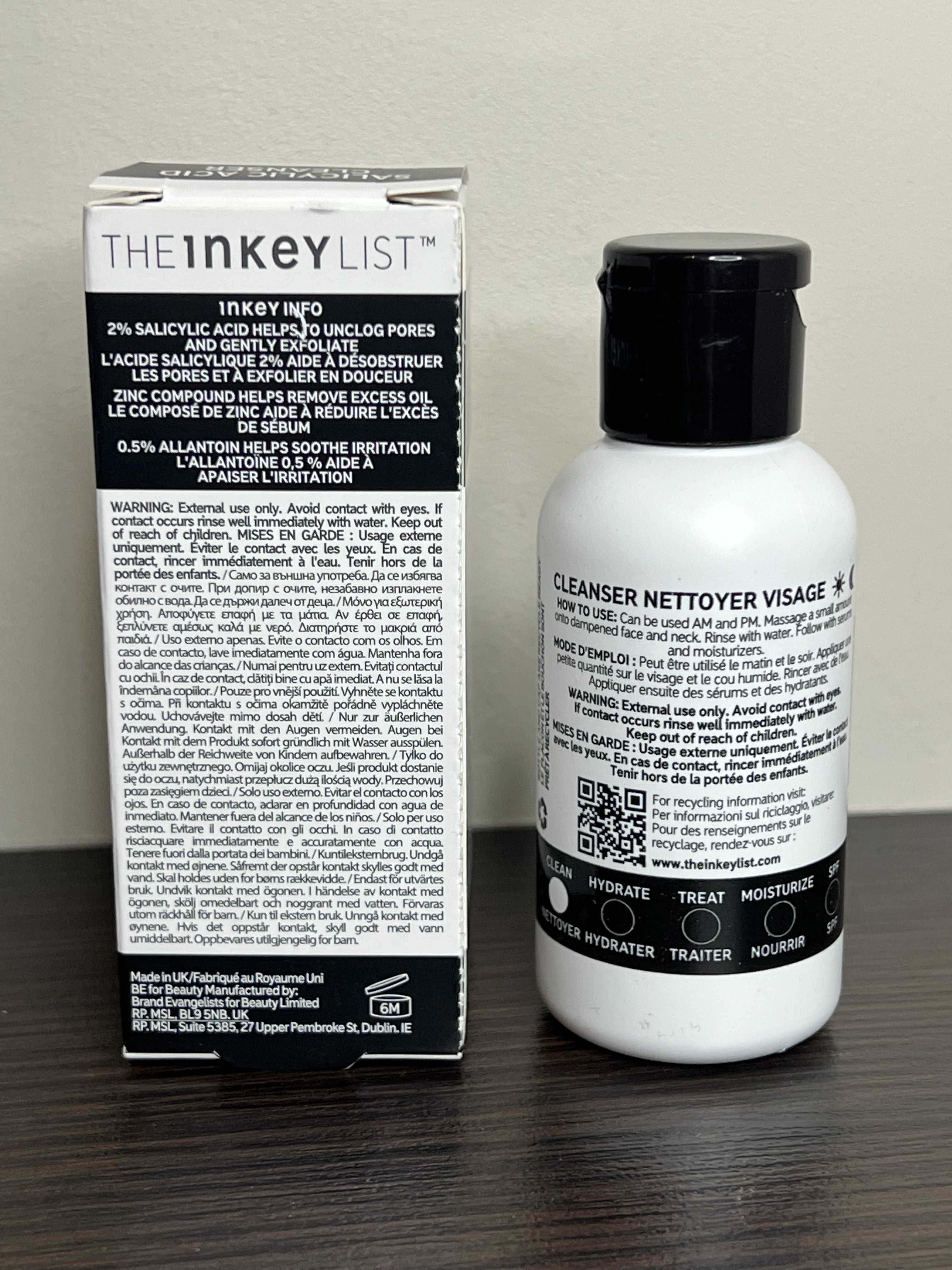 THE INKEY LIST Żel oczyszczający z kwasem salicylowym 60ml mini travel