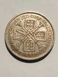 Moeda de 1 Florin 1929 em prata Inglaterra