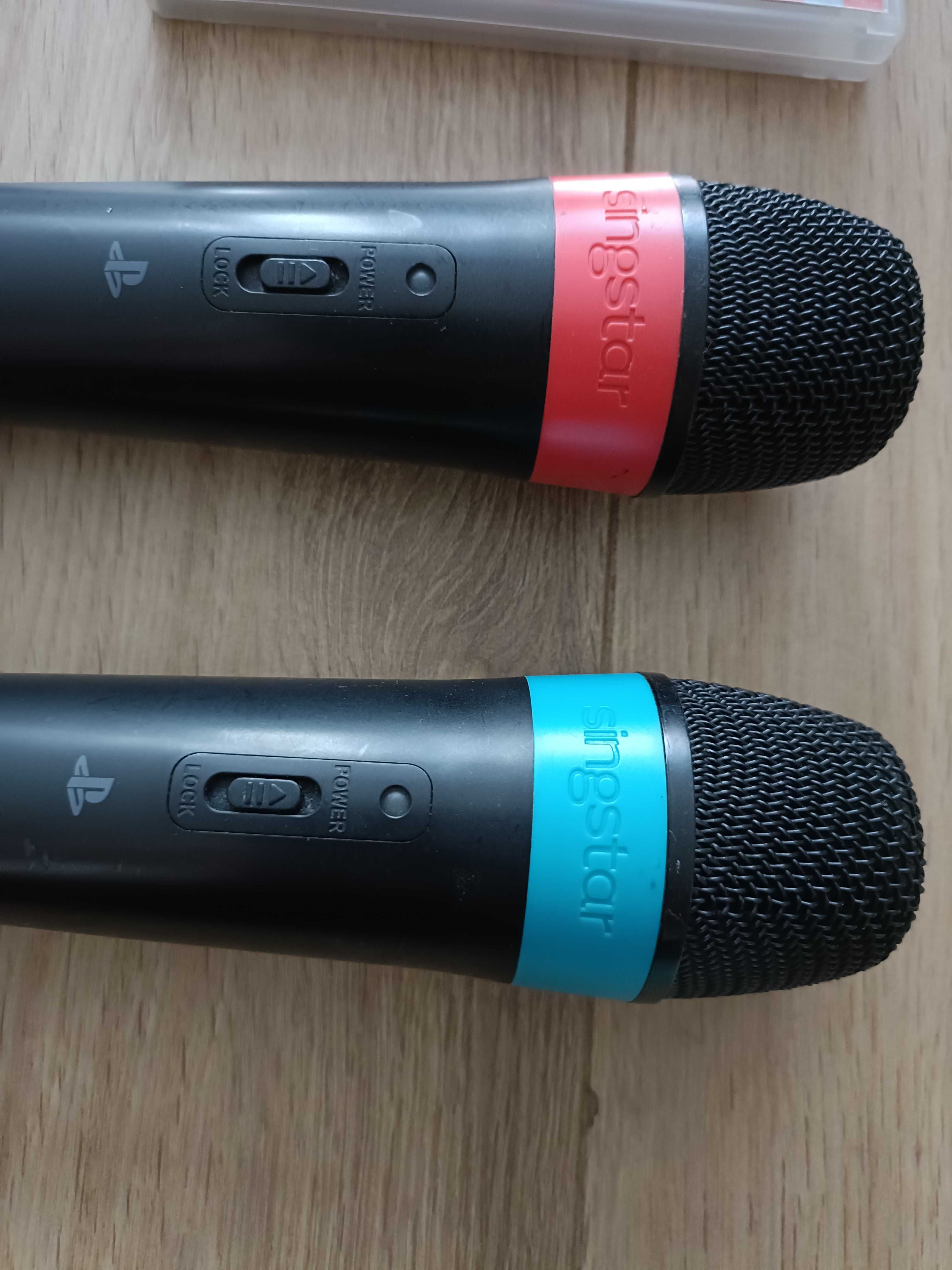 Gra Ps3 / Ps 3 - Zestaw - 2 x mikrofon Singstar , 2 x gra , adapter
