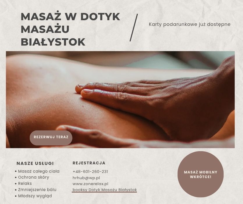 Masaż z dojazdem do klienta