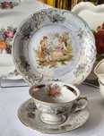 Trio Wawel piękna stara porcelana