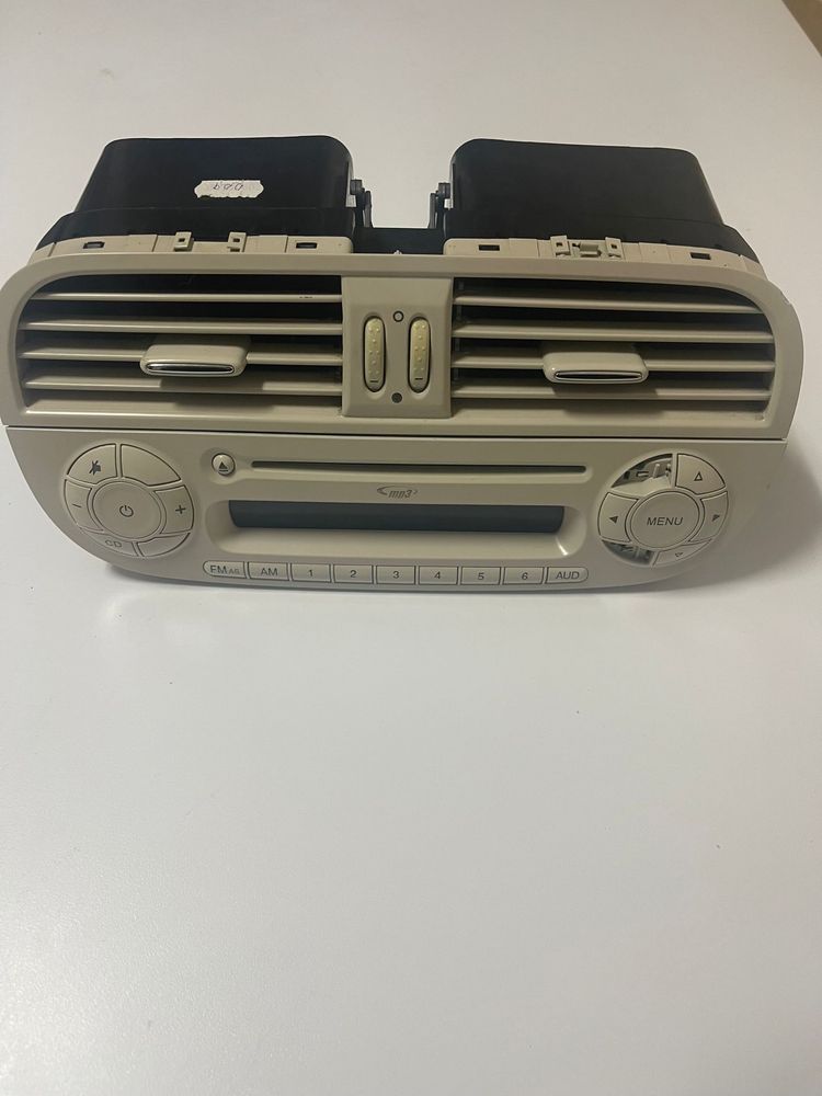Radio Fiat 500 e painel A/C
