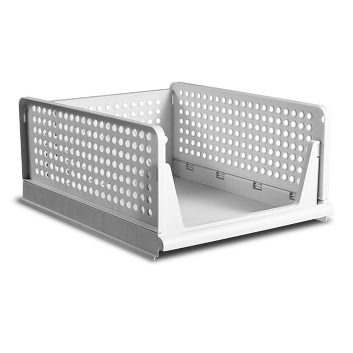 Zestaw 4 pojemników, możliwość układania w stos, 42,5 x 33 x 18 cm,