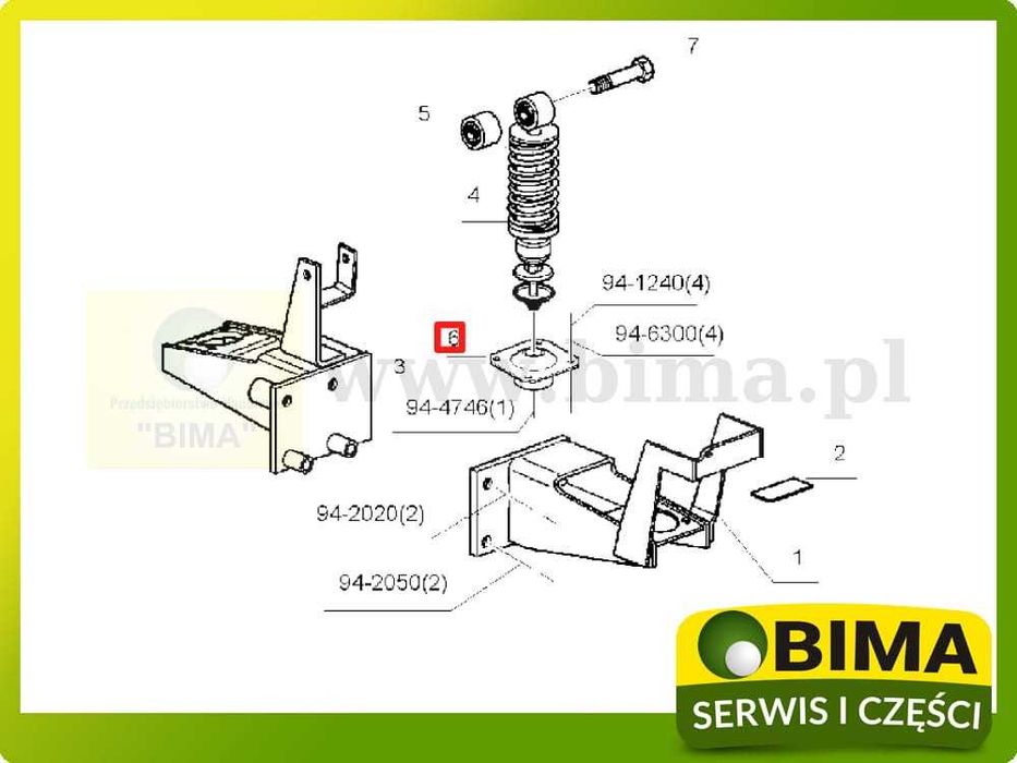 Poduszka kabiny Renault CLAAS Ares 550~616~64 Atles Axion Celtis Temis