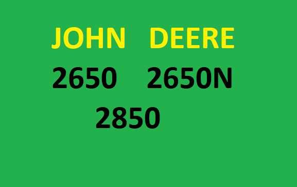 JOHN DEERE 2650_2650N_2850 katalog części