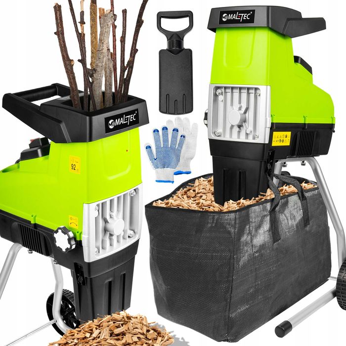Садовий подрібнювач гілок 3500 Вт фрезерний. Шредер Измельчитель веток