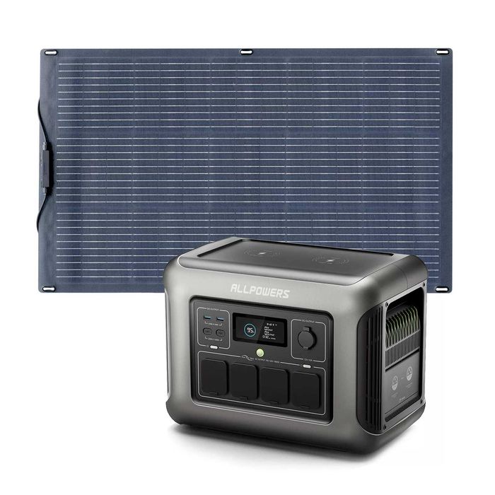 Продам ALLPOWERS R1500 1800W 1152Wh LiFeP04+ 100 Watt AP-SF-100,гибкая