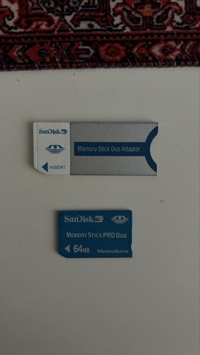 Sony Memory Stick Pro Duo 64MB + Adapter + czytnik