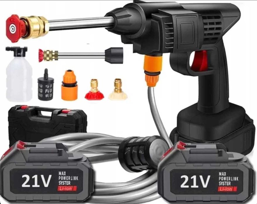 Myjka Ciśnieniowa Akumulatorowa 2 Baterie Opryskiwacz Bezprzewodowy