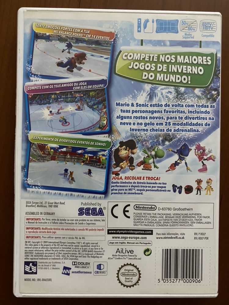 Jogo wii ediçao especial jogos olimpicos