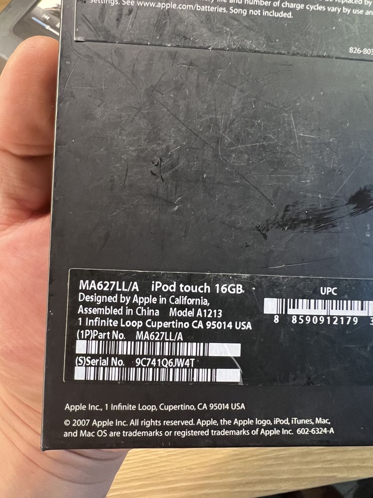 Apple Ipod Tougch 16gb kolekcja rarytas dowód zakupu