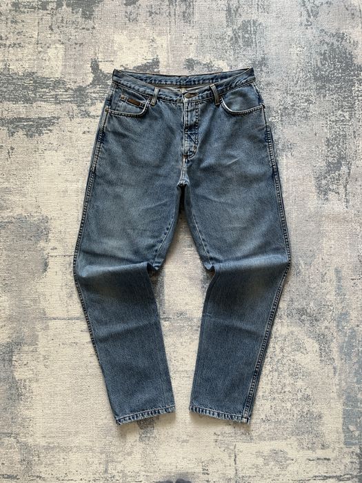 Синие штаны брюки чинос джоггеры винтажные джинсы wrangler vintage w32