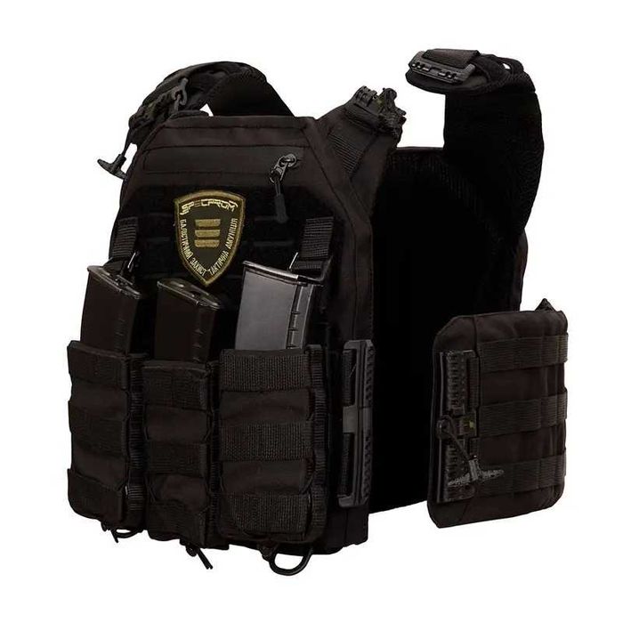 Плитоноска Warmor gen.3 Pro Max з повним комплектом Чорна