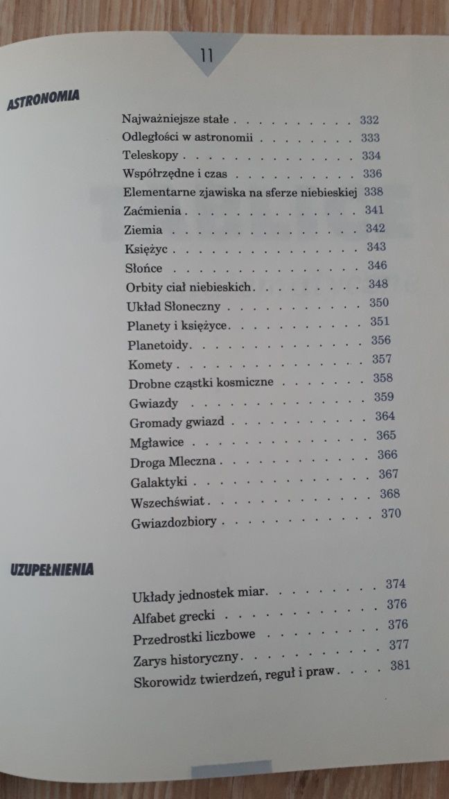 Tablice matematyczne, fizyczne, chemiczne, astronomiczne