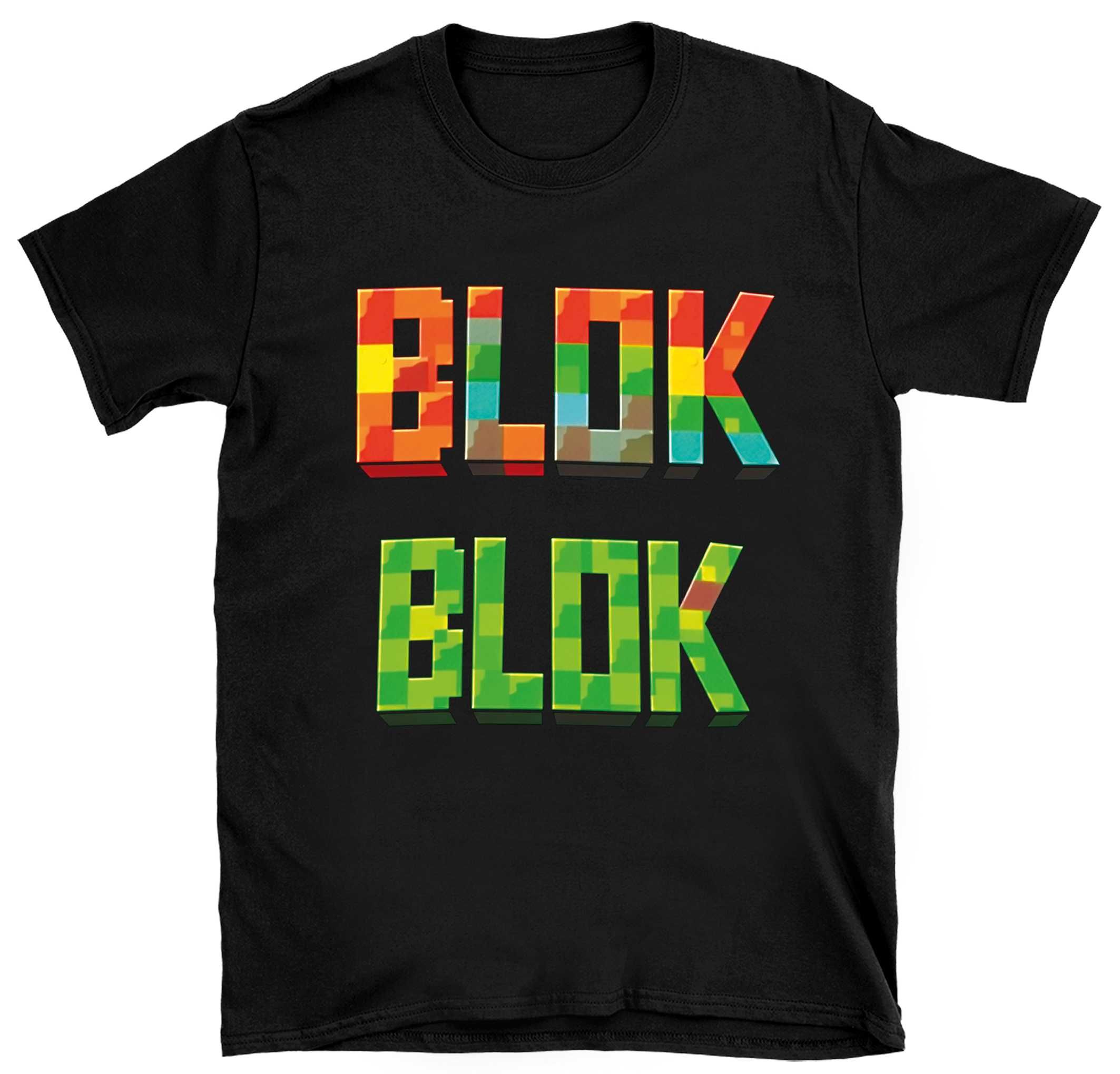 koszulka w stylu gry minecraft, koszulka prezent dla gracza minecraft