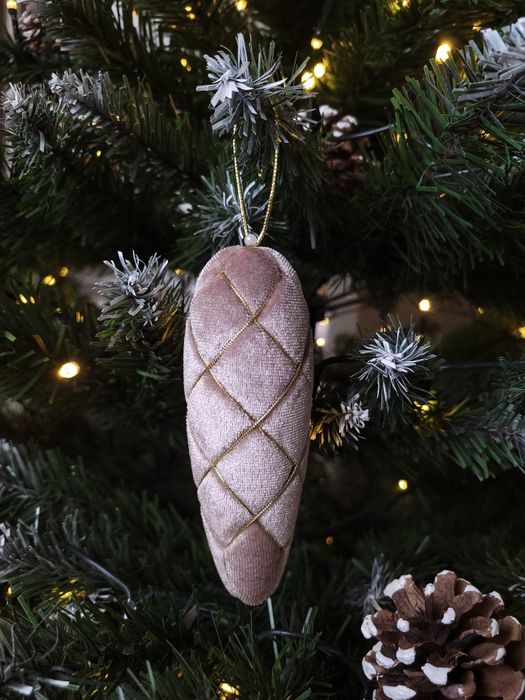 Bombki na choinkę welur / aksamit Handmade