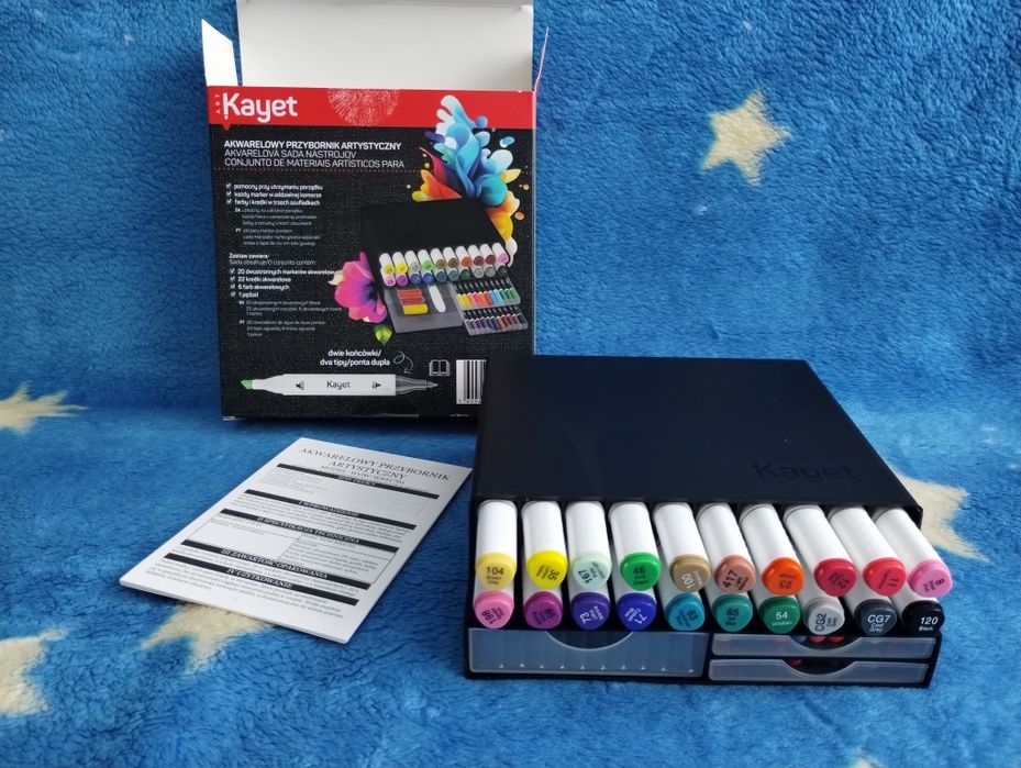 Akwarelowy przybornik artystyczny Kayet