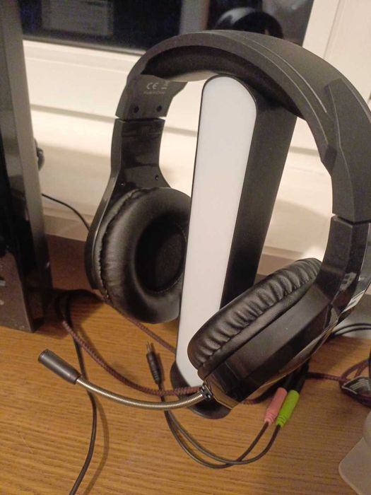 Słuchawki Gamingowe Przewodowe Podświetlane Z Mikrofonem Nauszne