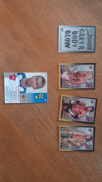 Cartas WWE e futebol