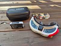 Gogle Fatshark HD3 + Rapidfire + 3 anteny