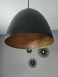 Nowodvorski Lighting Egg black-gold 39cm lampa wisząca