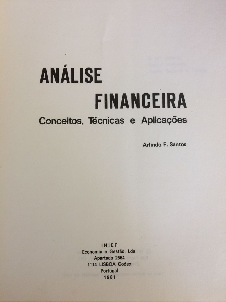 Análise Financeira - Arlindo F. Santos