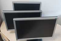3 monitory LCD Samsung 20 i 19 cali