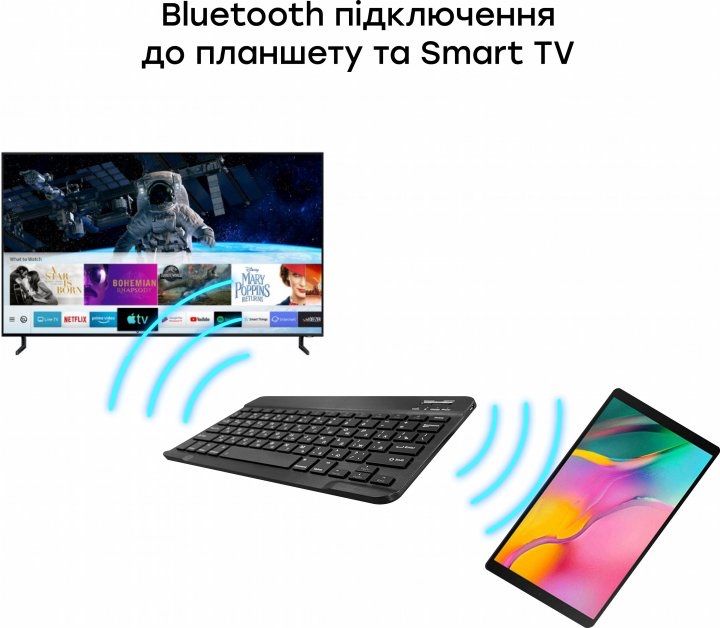 Клавиатура беспроводная AIRON Easy Tap Bluetooth