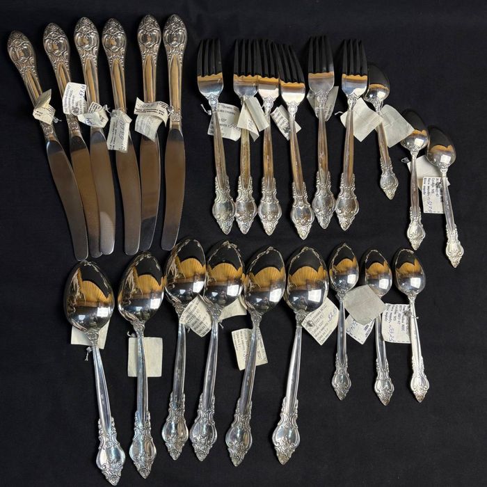 Набір столових приборів на 6 персон, срібло 925