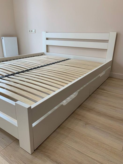 ХІТ ПРОДАЖ ЛІЖКО З ДЕРЕВА З ШУХЛЯДАМИ кровать деревʼяна 160х200