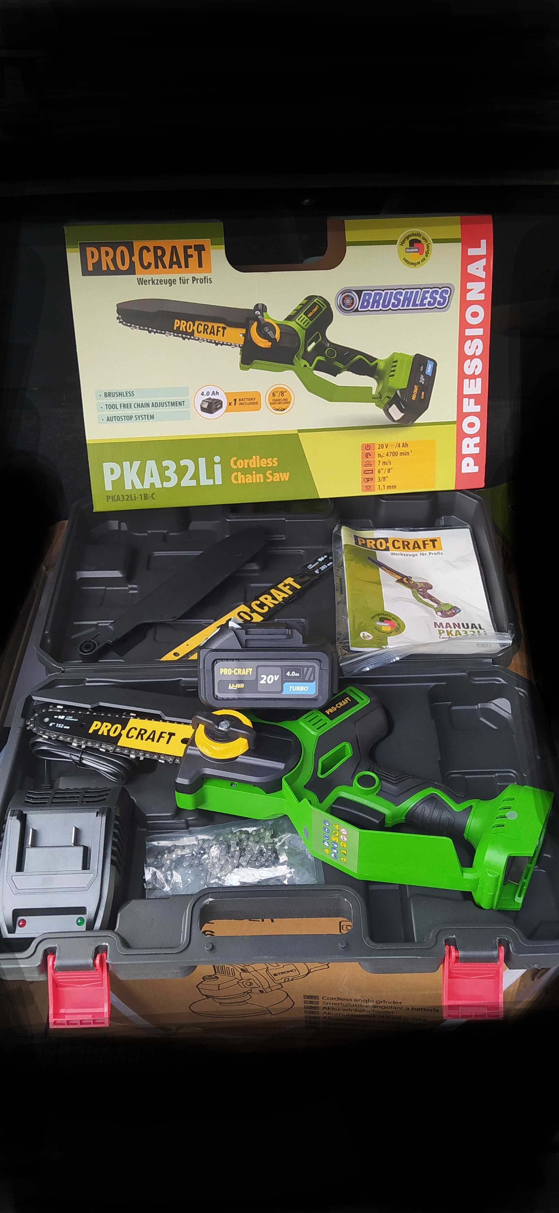 Акумуляторна пила Procraft Pka32Li з АКБ 4А