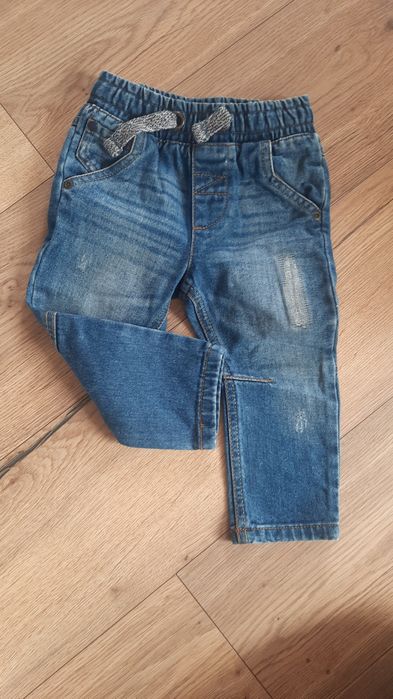 Jeansowe spodnie 86 80