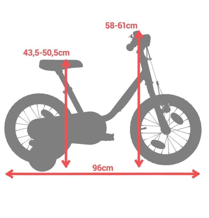 Btwin 500 Discover 14" Jednorożec rower dziecięcy