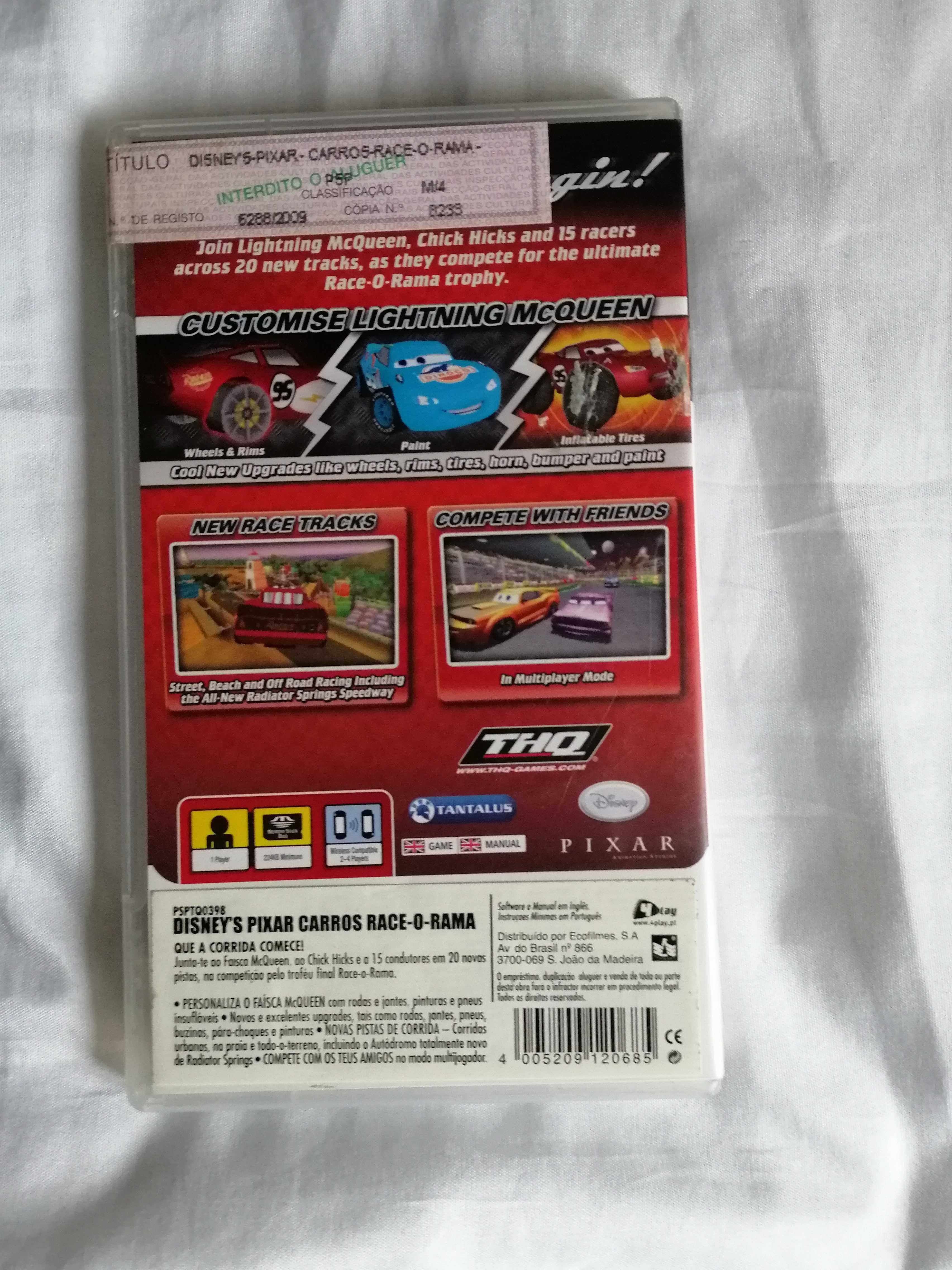 Jogo Psp Cars (Faísca)