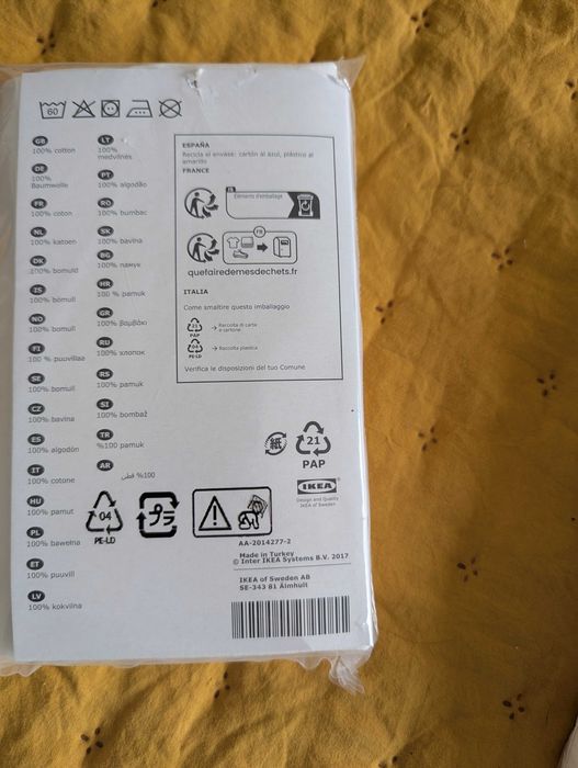 Ikea Fronhas Nordruta 50 cm x 80 cm Brancas