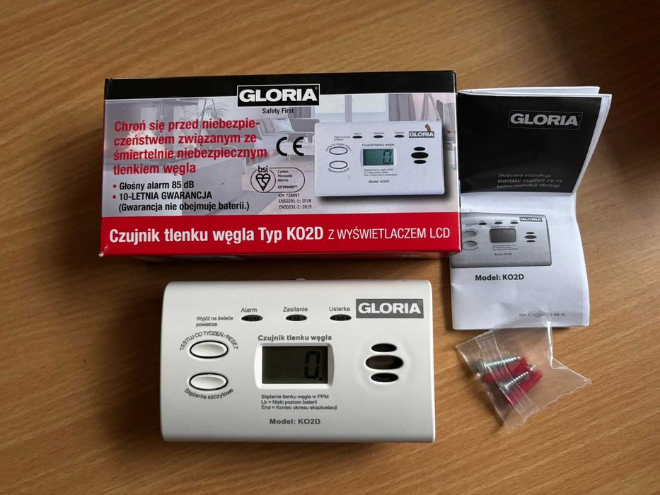 Czujnik tlenku węgla (czadu) GLORIA KO2D
