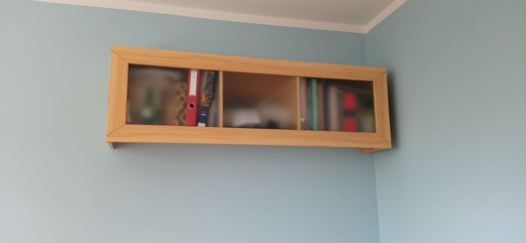 Szafka wisząca biblioteczka witryna 140cm buk tatra BRW