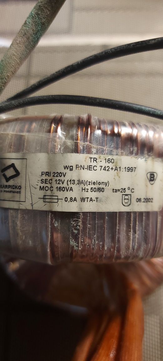 Transformator 160 i 300 w