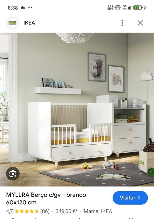 Berço IKEA como novo