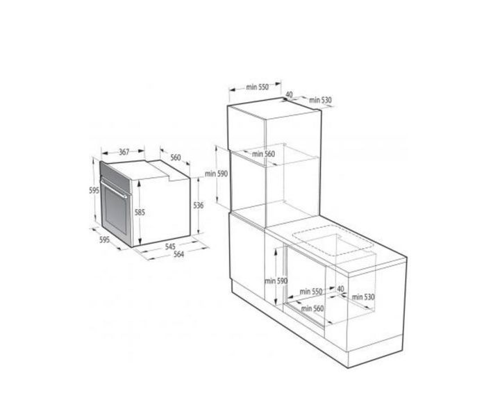 Духовка Gorenje BOS6737E06B вбудована електрична духова шафа духовой