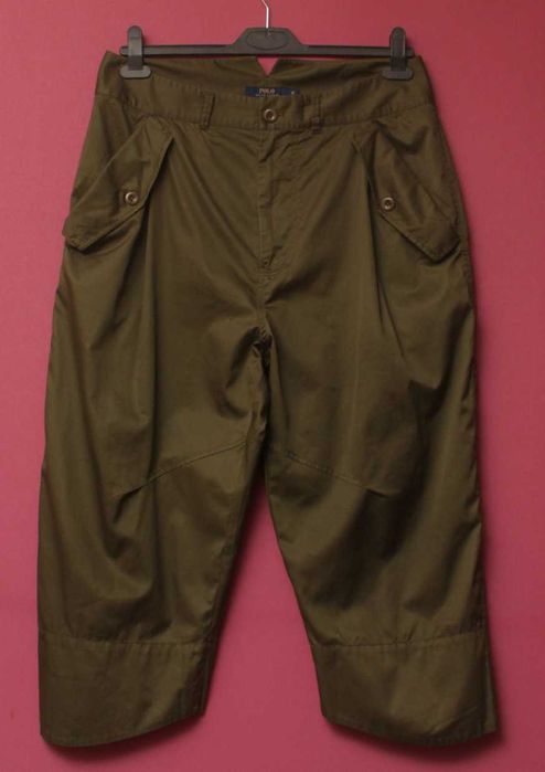 Polo Ralph Lauren рр 12 L милитари брюки из хлопка подстреленые